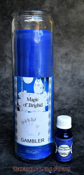 Hexenshop Dark Phönix Magic of Brighid Ritual Glaskerzen Set Spieler